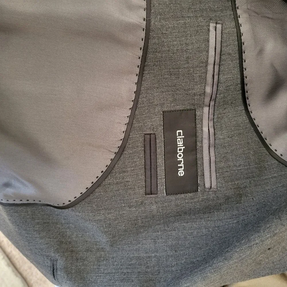 Claiborne Jacket 46R Grey